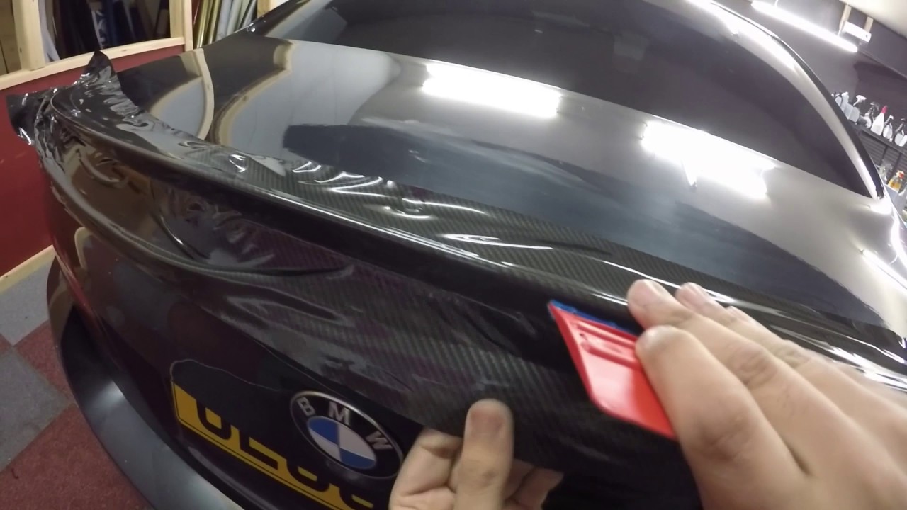 BMW F10 Gloss Carbon Spoiler Wrap (Real Time)