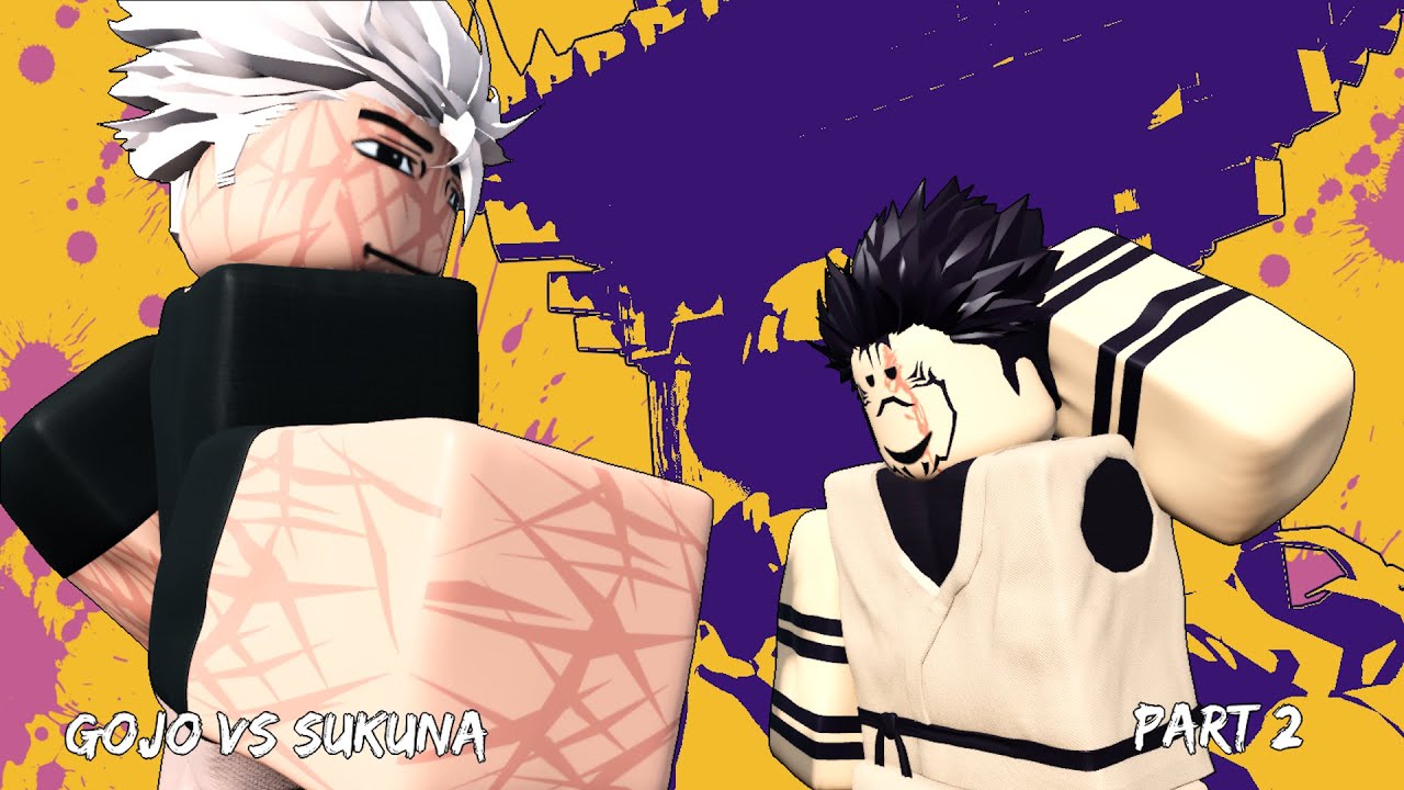 gojo vs sukuna but roblox part 2