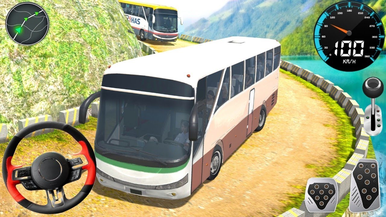 New Bus Simulator Game 2026 - Offroad Real  Coach Bus Driving 3D - Bus Game Andriod Gameplay