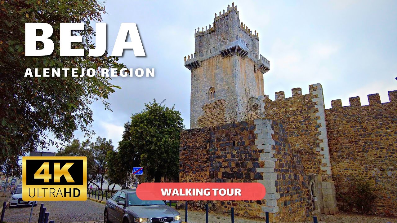 BEJA, Alentejo 🇵🇹 – Walking Tour 4k  – Portugal February