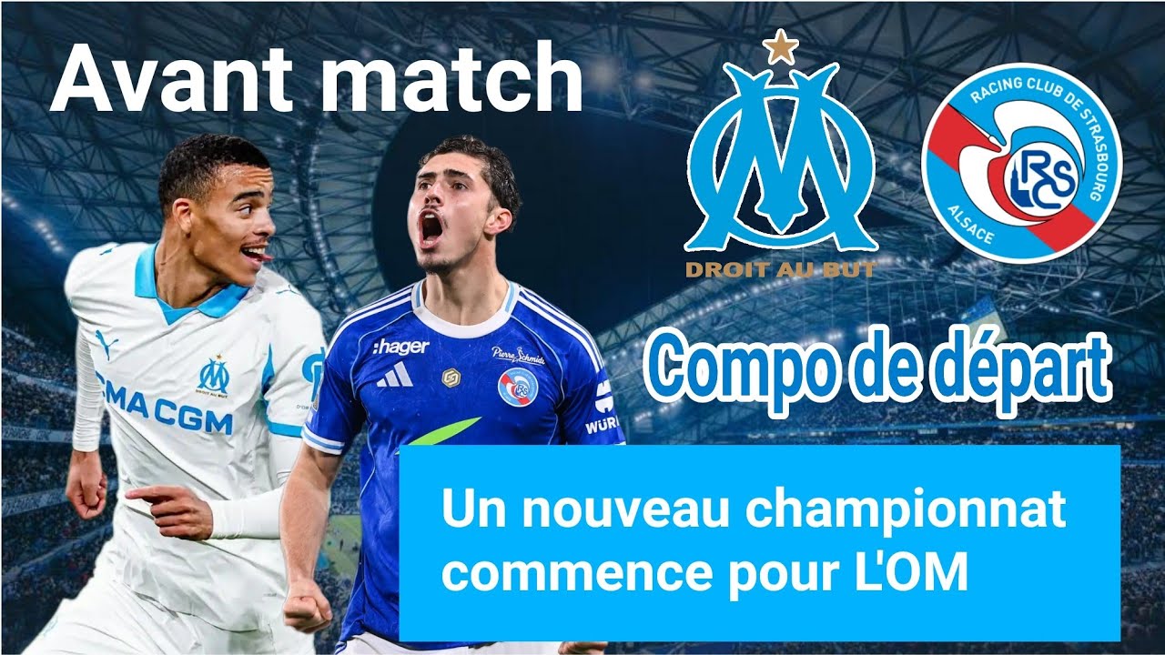 AVANT MATCH ⚽️ OM - RC STRASBOURG ,🧐 LA COMPO D' AABARDONADO. Le nouveau cycle commence ... 