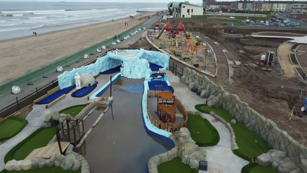 REDCAR BEACH North East of UK  DJI Drone