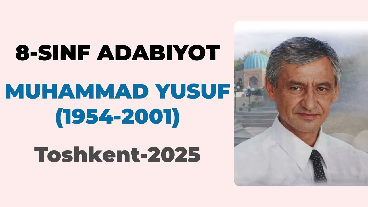 MUHAMMAD YUSUF SHE’RLARI / 8-sinf adabiyoti(2025) / Audio Kitob