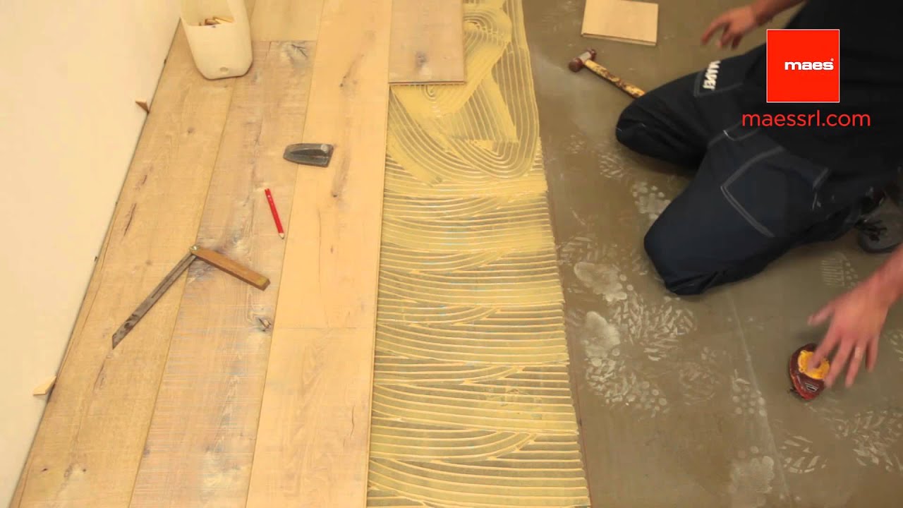 DIY - Come si posa il parquet prefinito incollato a tolda di nave diritta