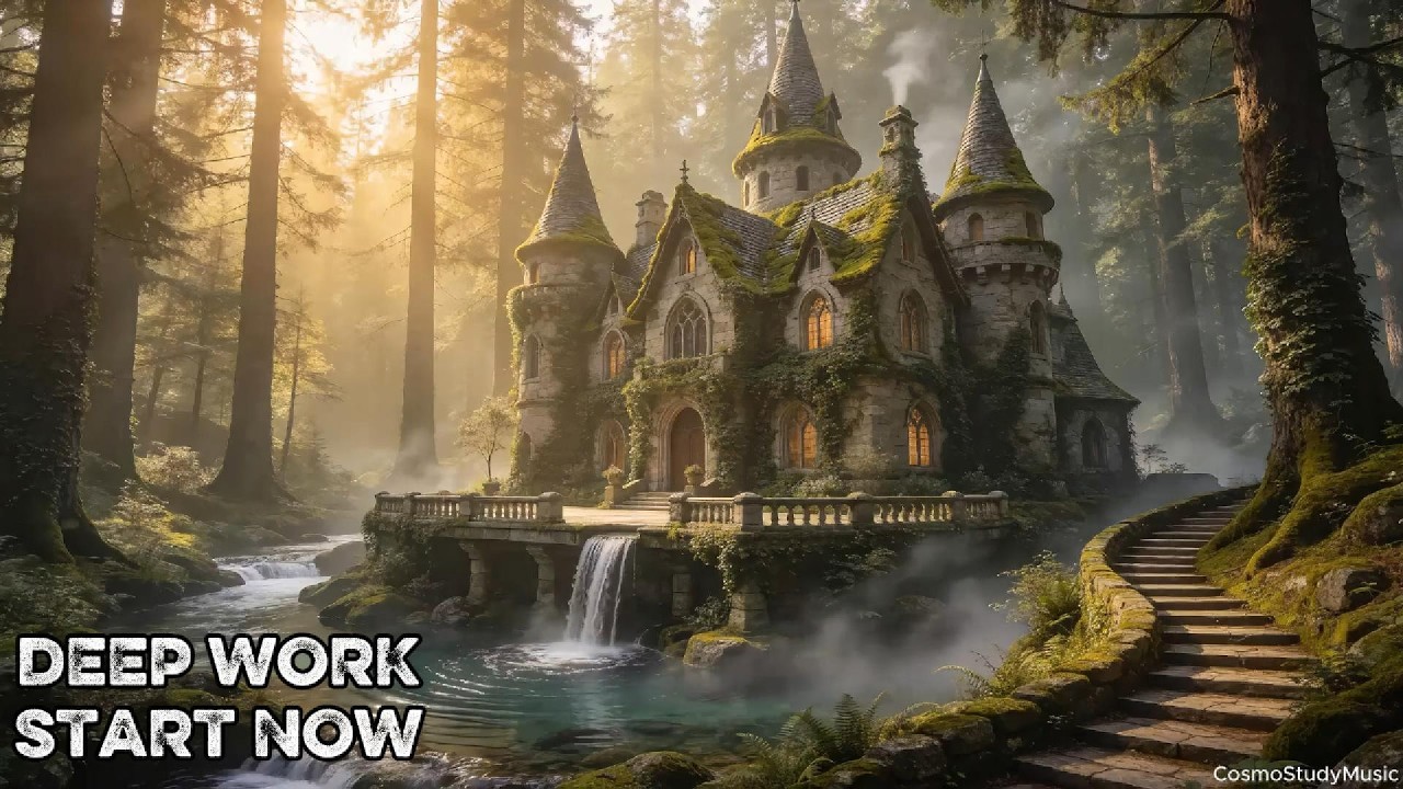 Forest Castle Sunrise | Relaxing Ambient Music for Focus, Study & Yoga (No Vocals)