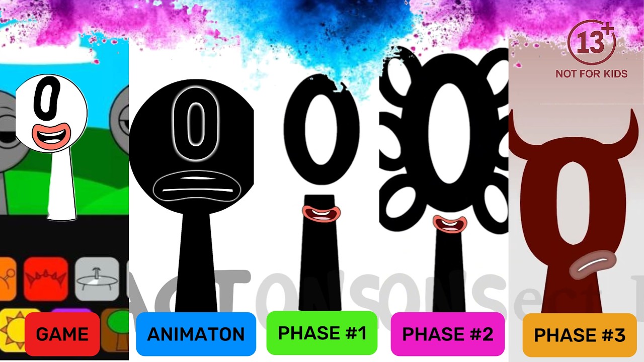 My Sprunki OC: Zero (from Numberblocks) Game, Animation, Phase 1, Phase 2, Phase 3 | Sprunkimusic