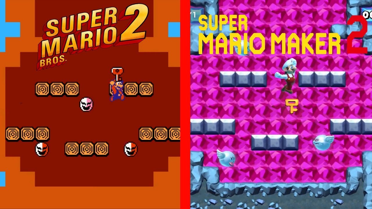 Recreating Super Mario Bros. 2's 1-2 in Super Mario Maker 2 (NSMB Style)