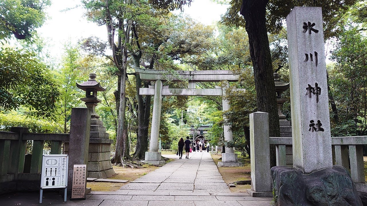 赤坂氷川神社散歩 |【4K】 Walking in Tokyo Japan Akasaka Hikawa Shrine (June 2022)