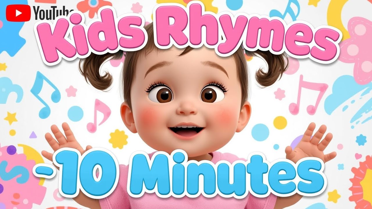 Kids Rhymes Compilation | 10 Minutes of Fun & Happy Learning for Toddlers💛🎶  #kindnest #kidschannel
