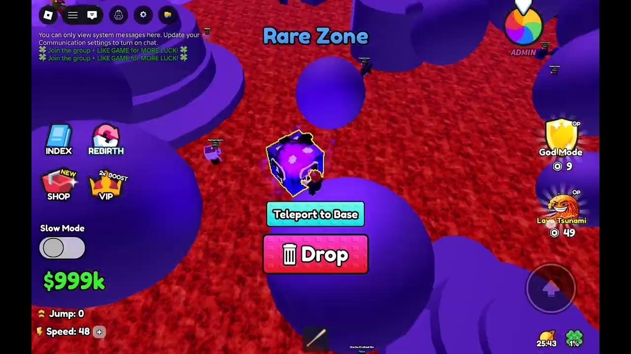 iveGETTING OP Brainrot IN ROBLOX(survive lava for brainrot new game)... 