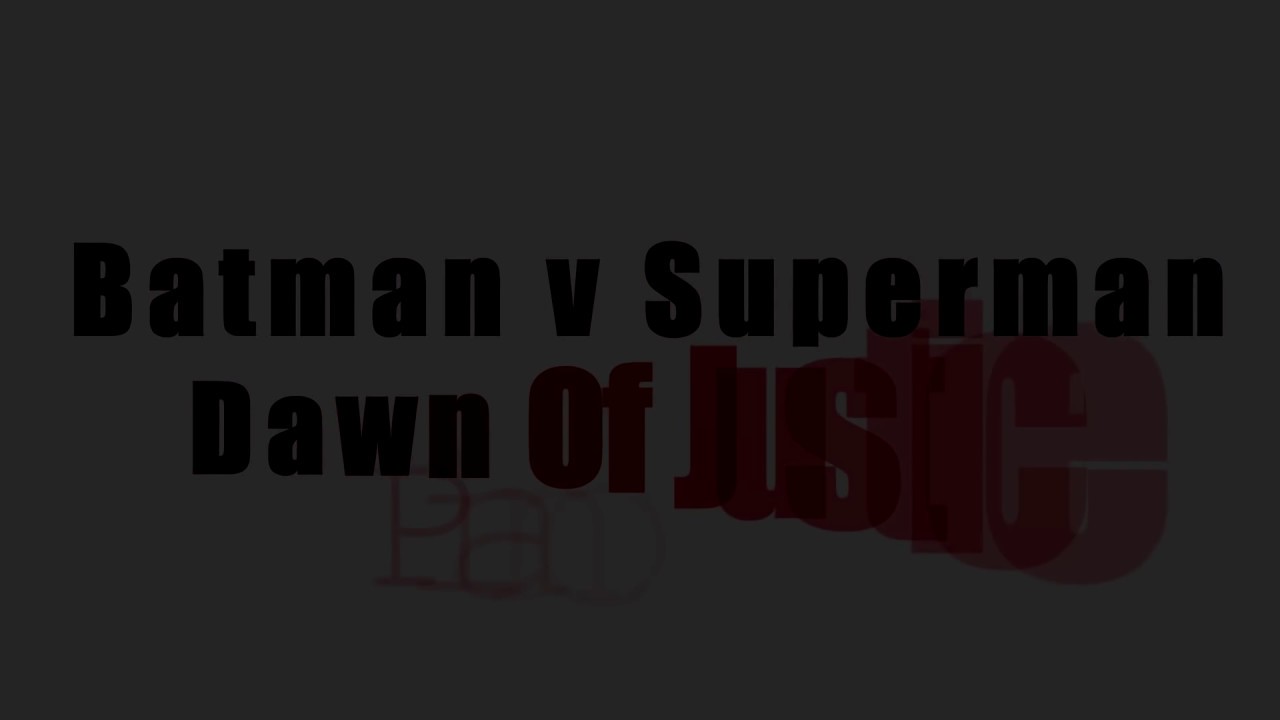 Batman v Superman - Piano Suite