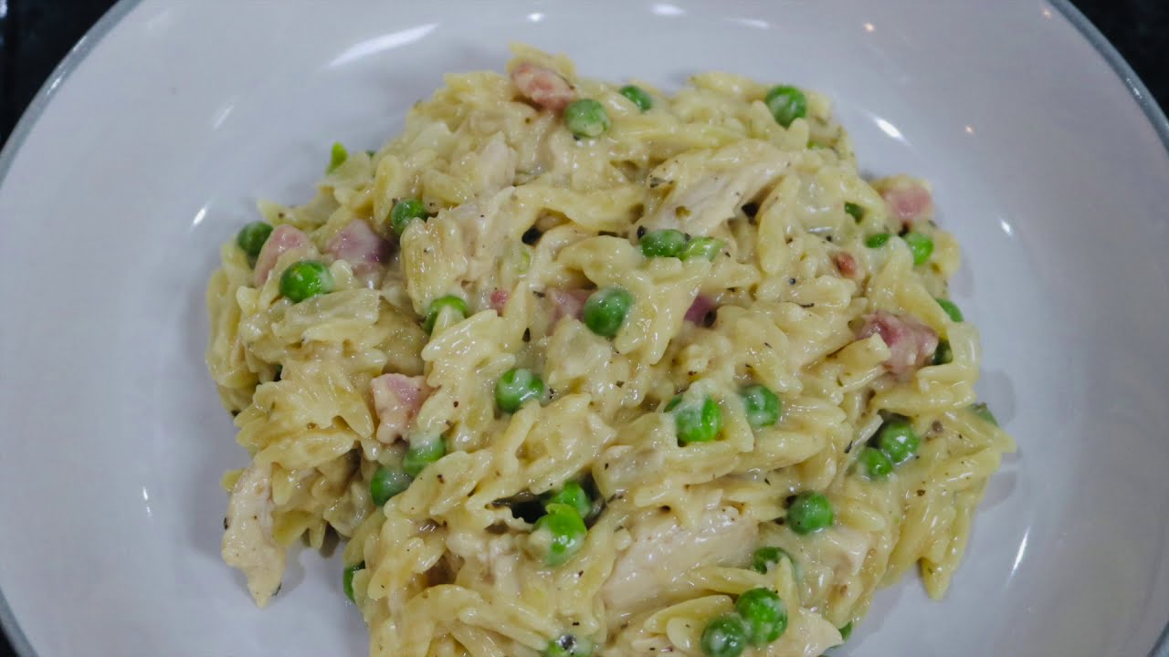 One pot Chicken, Pancetta & Pea Orzo Recipe | Quick and easy recipe | Cook with me