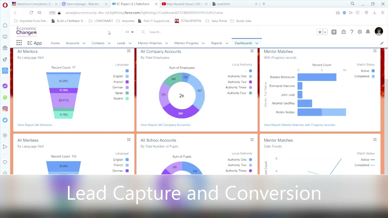 Mentor Match Program App - Built on Salesforce