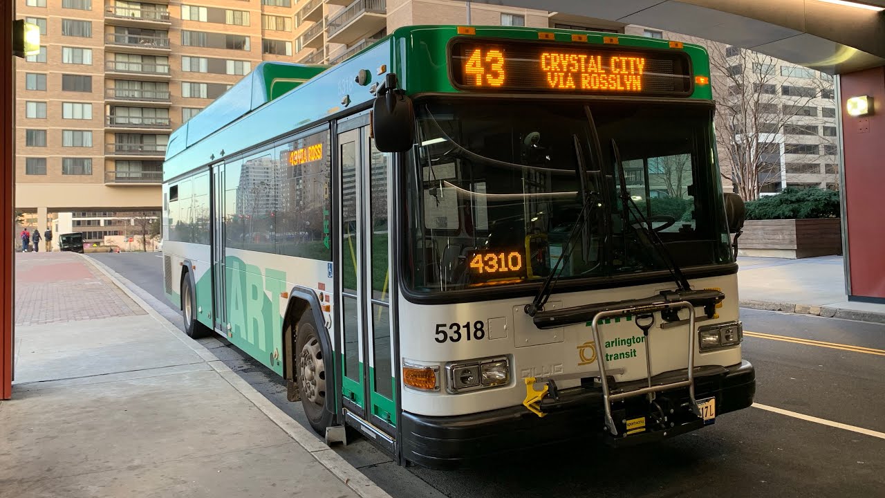 Arlington Transit ART: 2024 Gillig Advantage LF35 CNG #5318 on route 43