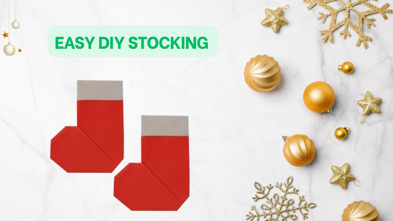 How to Make an Origami Christmas Stocking 🎄 | Easy Step by Step Tutorial