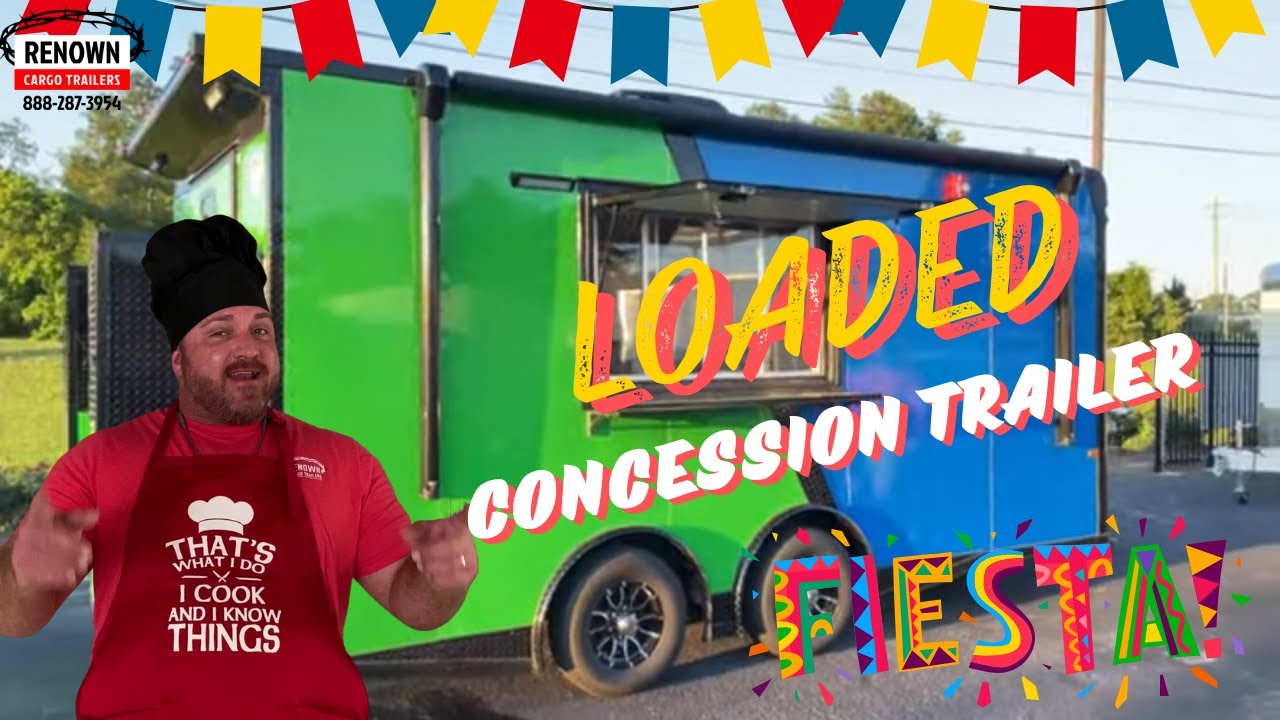 Game-Changing Turnkey Loaded Concession Trailer | Renown Cargo Trailers