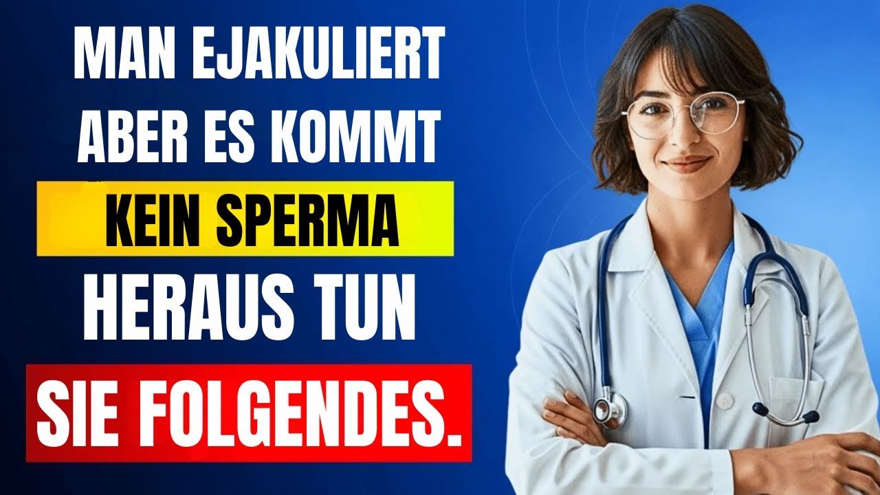 Wenn Sie älter sind und kein Sperma ejakulieren, tun Sie dies sofort …