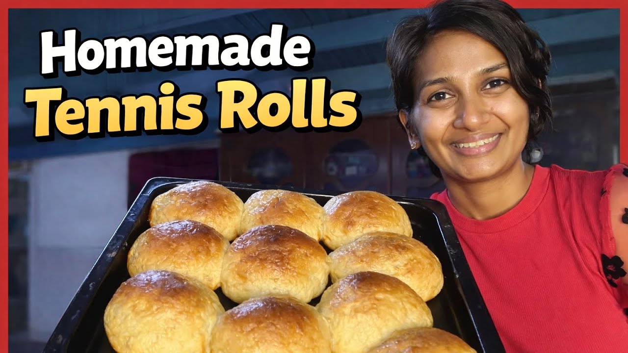  DELICIOUS HOMEMADE TENNIS ROLLS | SOFT AND FLUFFY #baking #vlog #fyp 