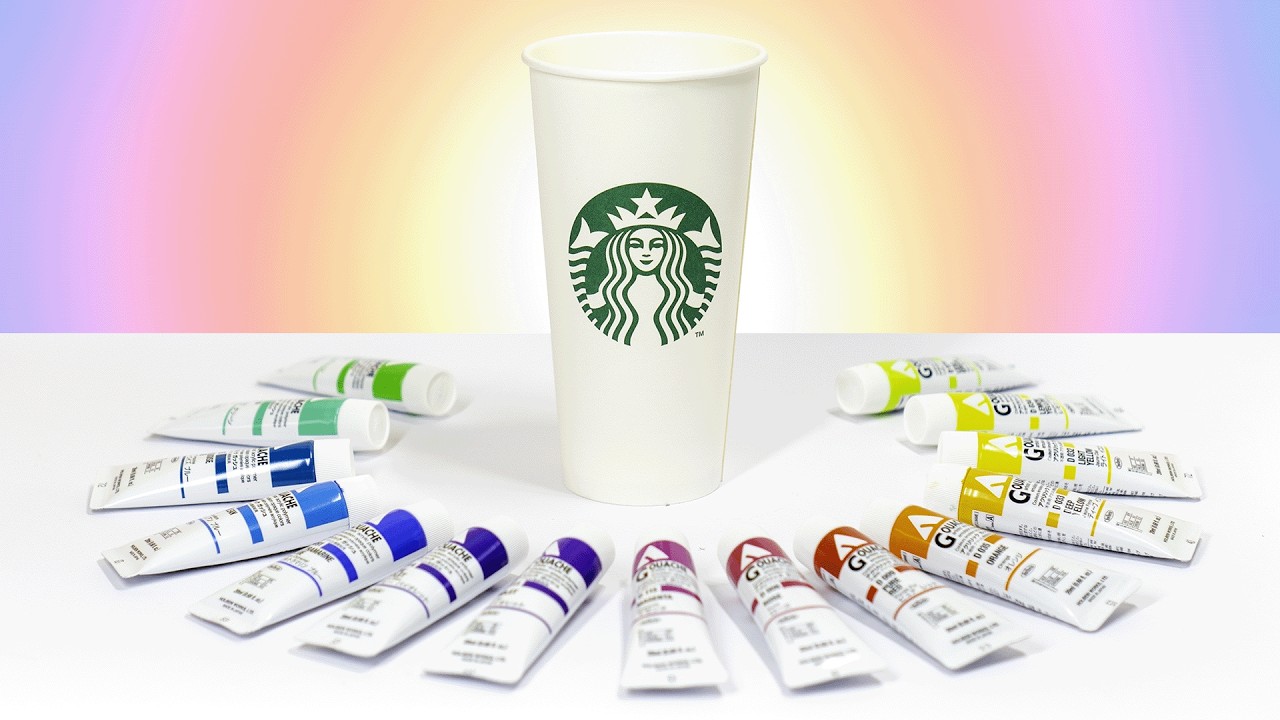 Schilderen op STARBUCKS bekers!
