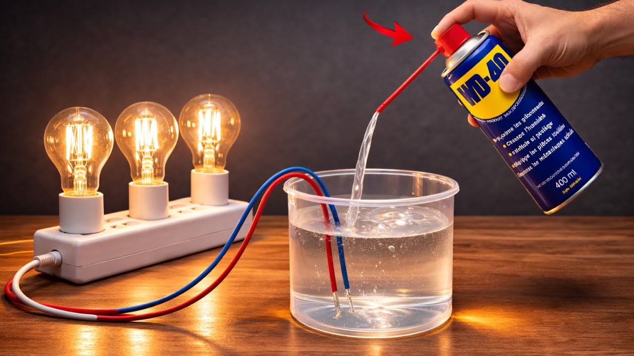 I Used WD-40 to Generate Free Electricity at Home — Unbelievable 
