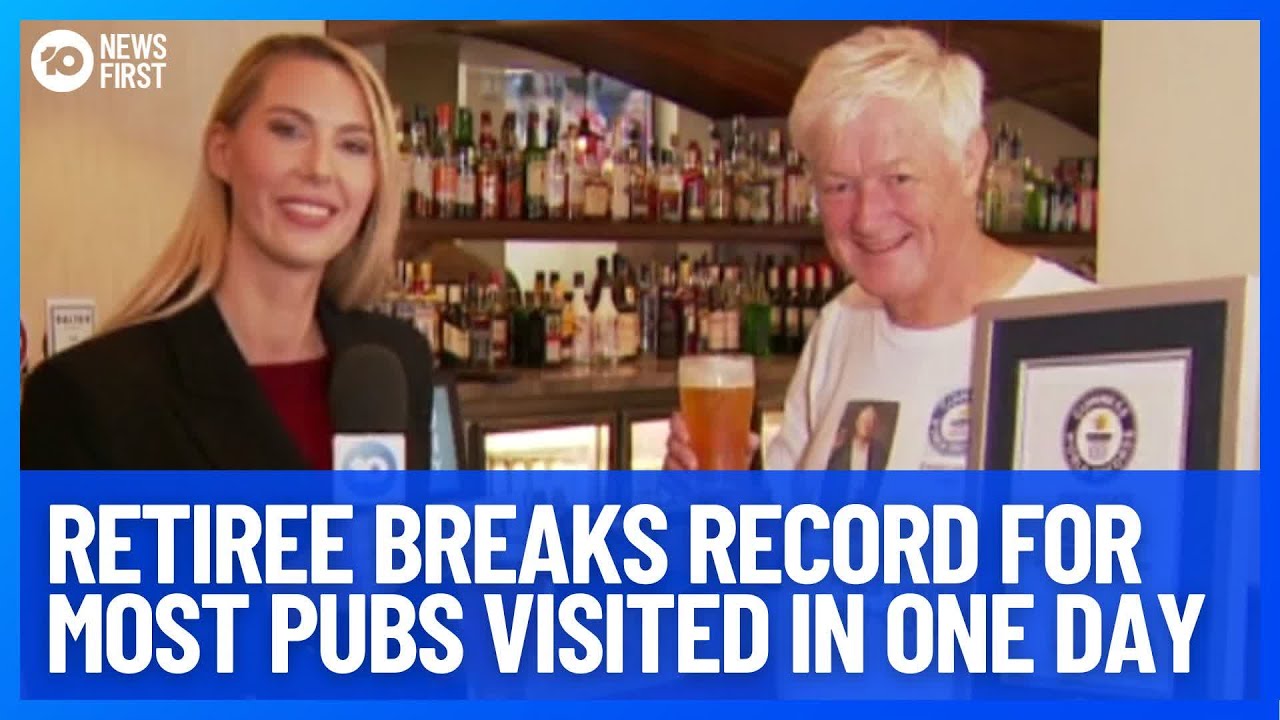 Sydney Retiree Breaks Pub Crawl World Record | 10 News First