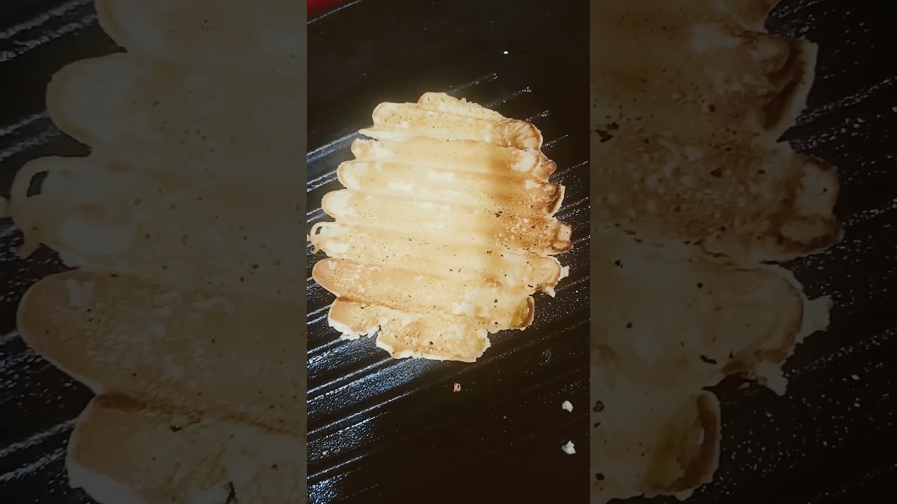 how to make waffles without waffle iron#shorts