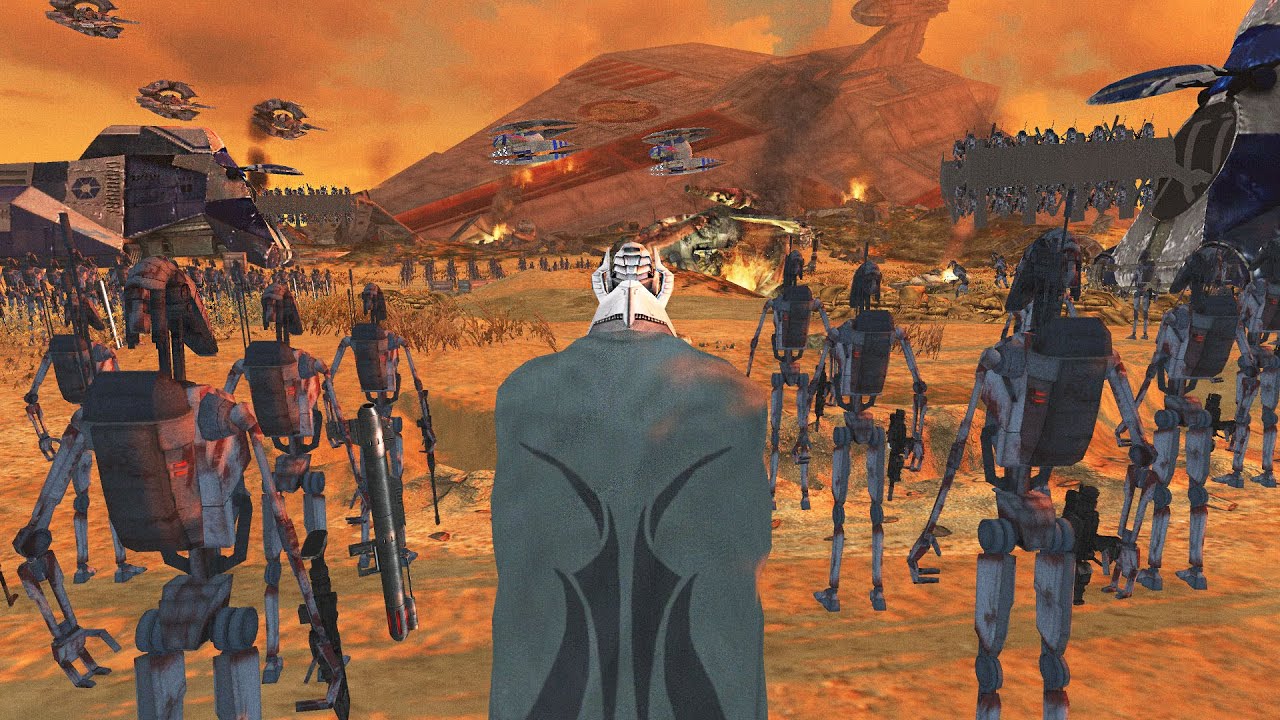 General Grievous' Scorched Invasion of HYPORI! - Men of War: Star Wars Mod Battle Simulator