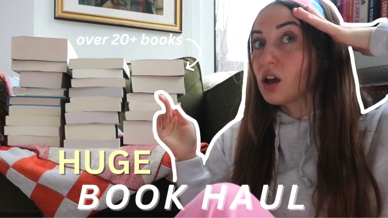 massive book haul - book mail, over 20+ books unboxing