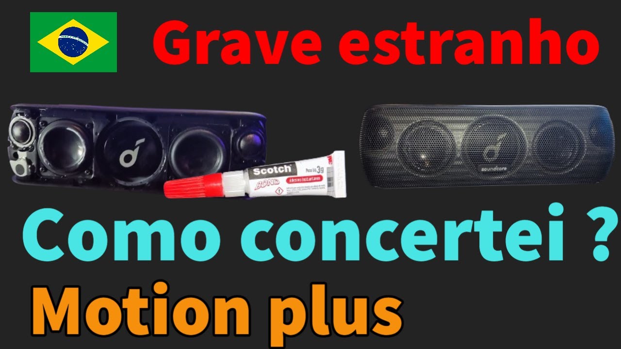 Como concertar SOM ESTOURADO - Motion Plus/ Caixa de som