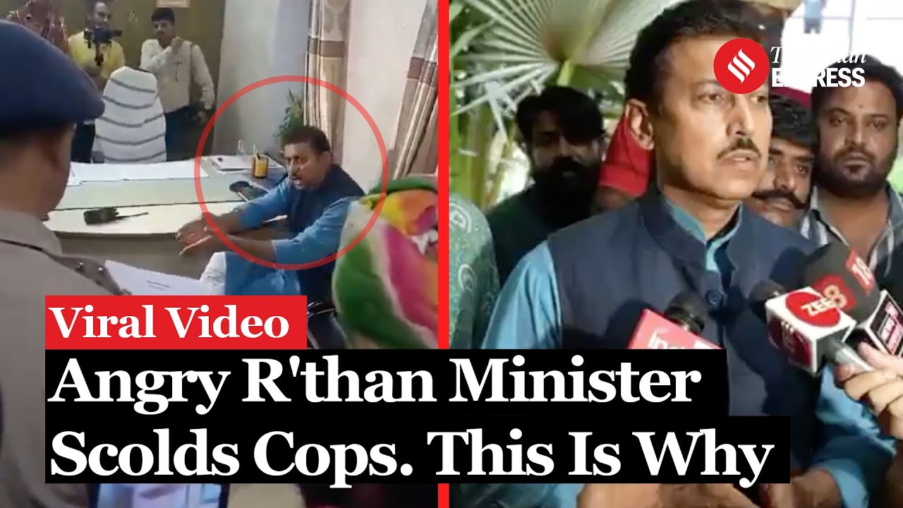 Rajasthan Minister Rajyavardhan Singh Rathore Scolds Cops Inside Police Station. Why?