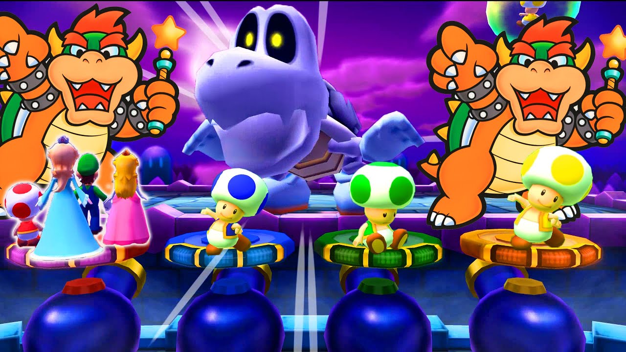 Mario Party Star Rush Toad Scramble - Rosalina vs Luigi vs Toad (Master Difficulty)