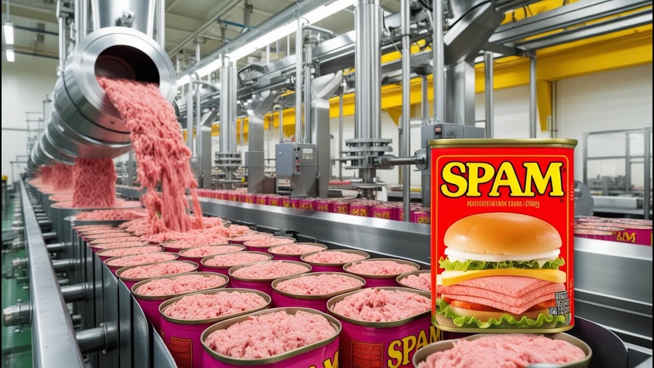 How SPAM is made? Factory Process
