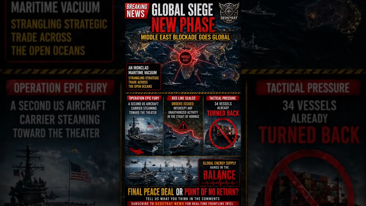 🚨 THE IRONCLAD VACUUM: US Naval Blockade Goes Global 🇺🇸 #GeoStratNews