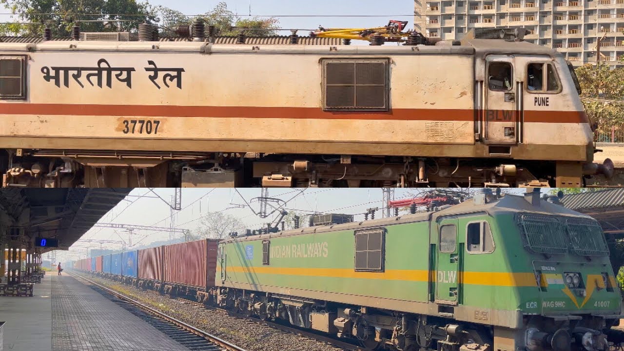 Express & Freight Action at Nilaje | Vasai–Panvel Route Trains | Indian Railways