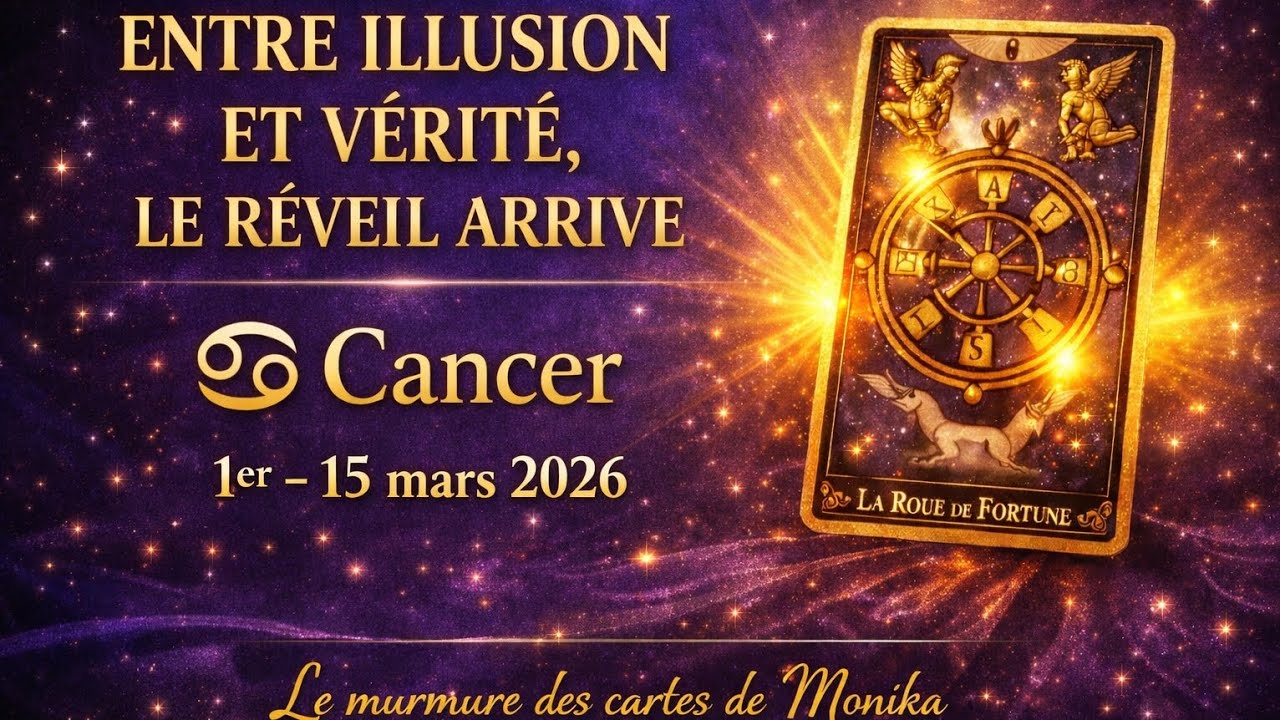 CANCER ♋️ DU 1ER AU 15 MARS 2026