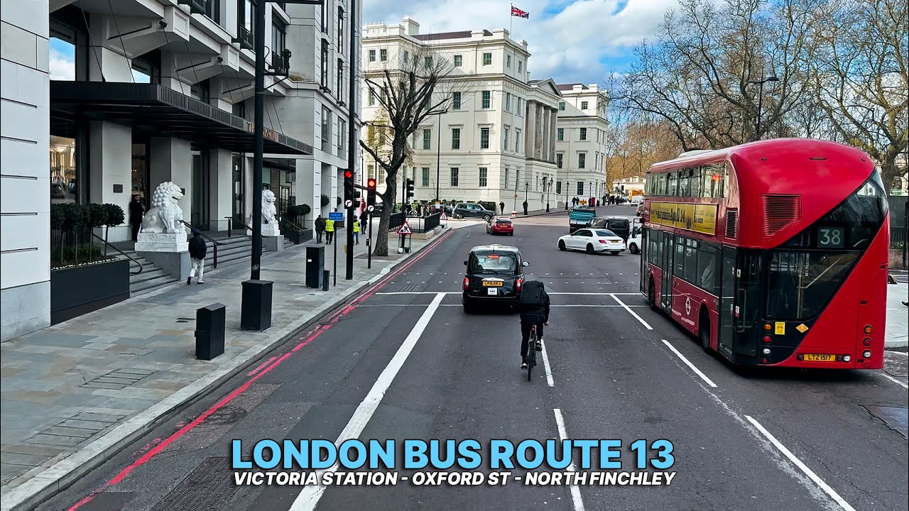 Discovering London: Route 13 Bus Journey from Victoria to North Finchley | Upper Deck Views 🏙️ 🚌