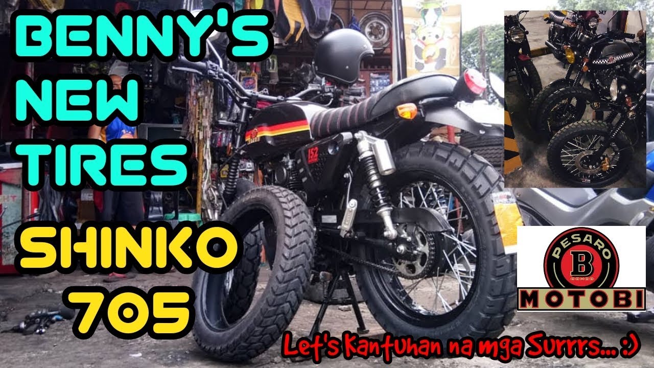 INSTALLING SHINKO 705 ON BENNY 152 | SHINKO TIRES | KEEWAY CAFE RACER 152 | PROJECT SCRAMBLER