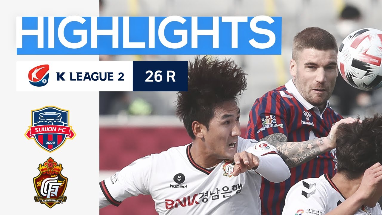 [하나원큐 K리그2] R26 수원FC vs 경남 하이라이트 | SuwonFC vs Gyeongnam Highlights (20.10.31)