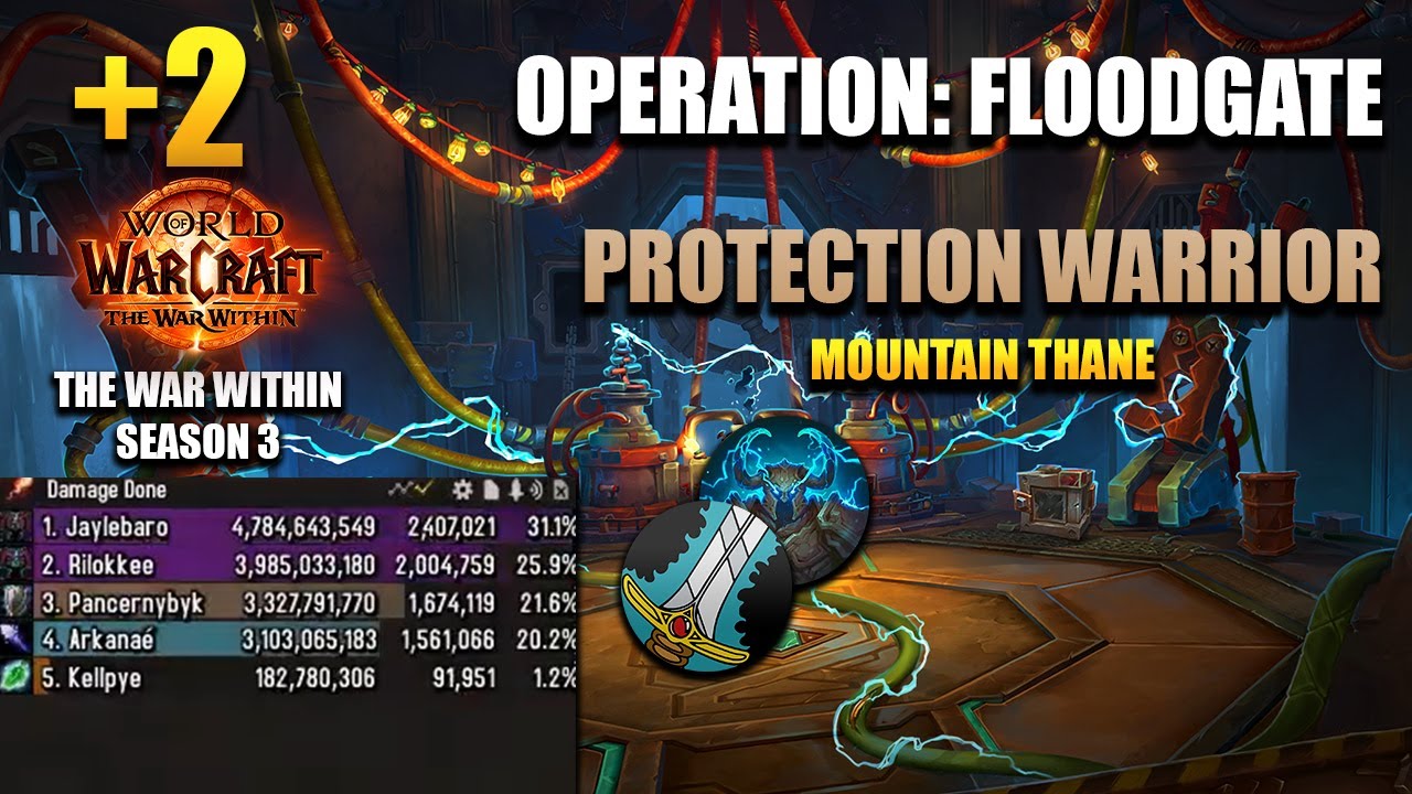 +2 Operation: Floodgate | Protection Warrior POV | 1,6M DPS OVERALL | The War Within Season 3