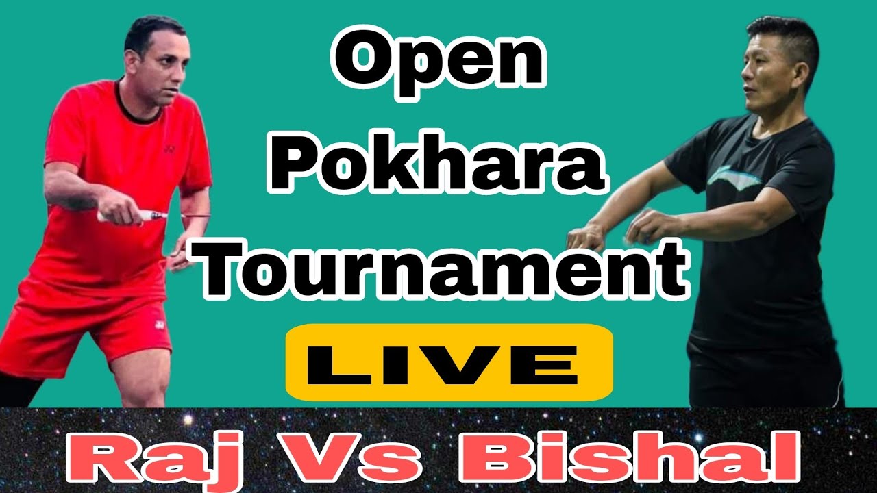 Raj Ale Vs Bishal Khadka || Pokhara Open Badminton 2081 || mk baje live ||
