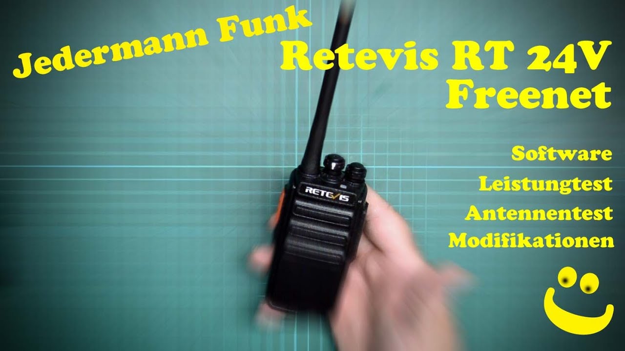 Jedermannfunk Freenet - Leistung, Antenne, Mod, Software - Retevis RT24V