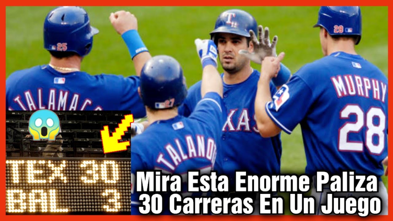 30 Carreras a 3, Así Fue Como Texas Aplastó A Los Orioles En Un Juego De La MLB
