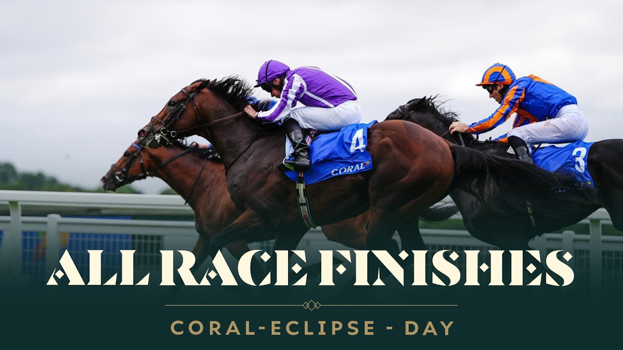 All race finishes from Coral-Eclipse Day at Sandown Park Racecourse