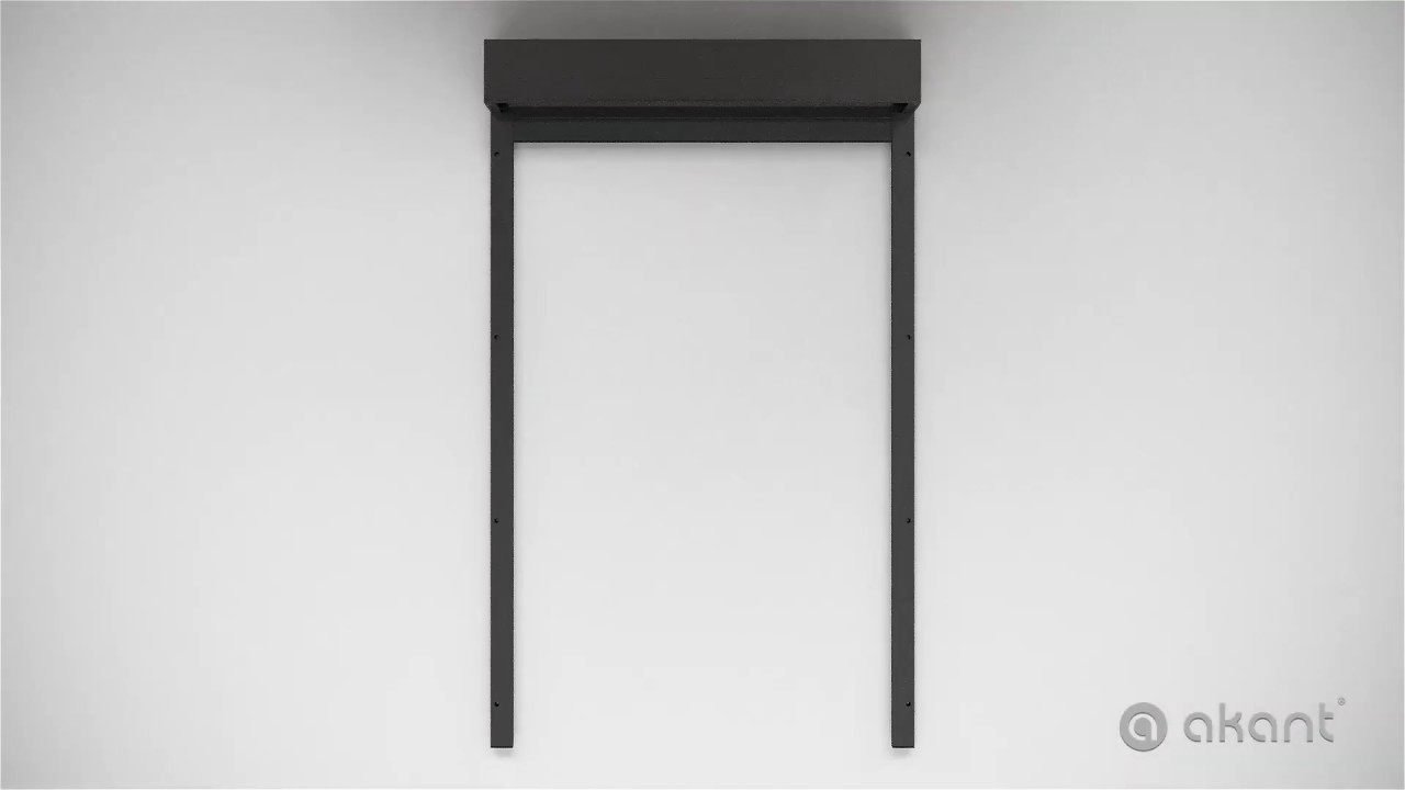 SP-E Outdoor Roller Blind measurement and installation - CGI animation for Akant