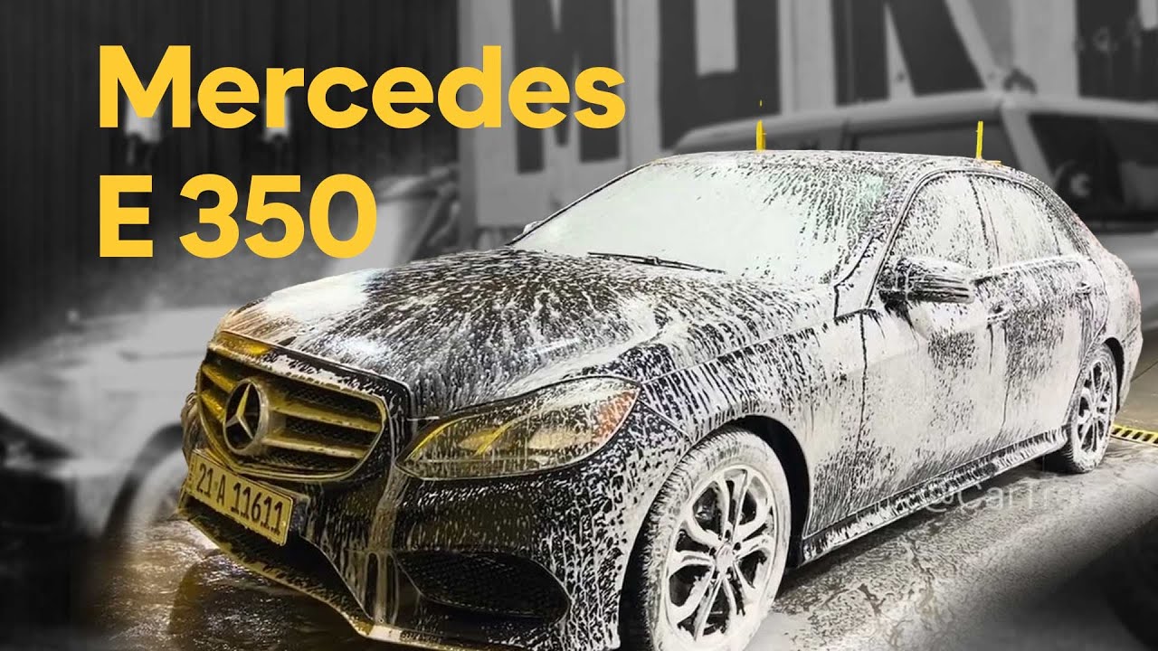 Washing Mercedes E 350 — Satisfying Deep Clean & Shine!