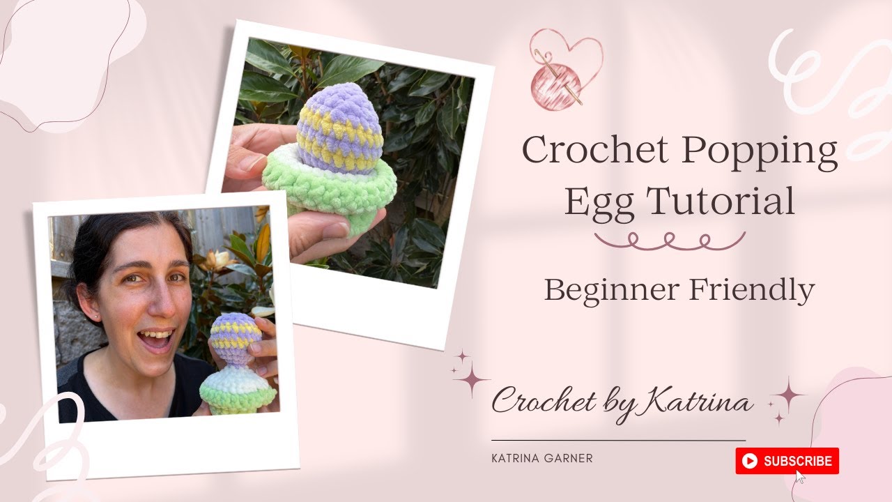 Easy Crochet Tutorial, Popping Easter Egg, Beginner Friendly Fidget Toy