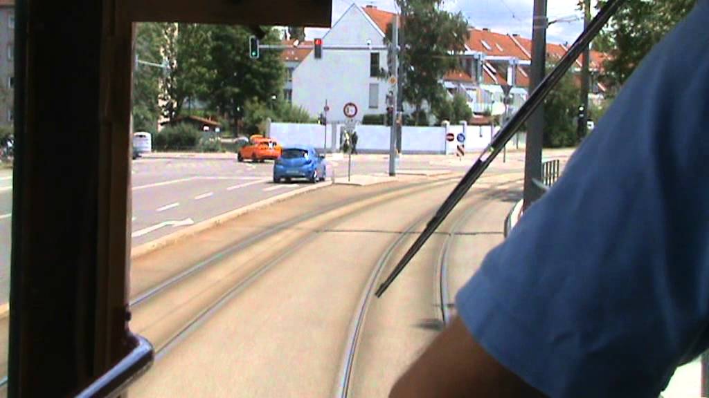 Historische Strassenbahnlinie in Augsburg 02.07.2011 1/4