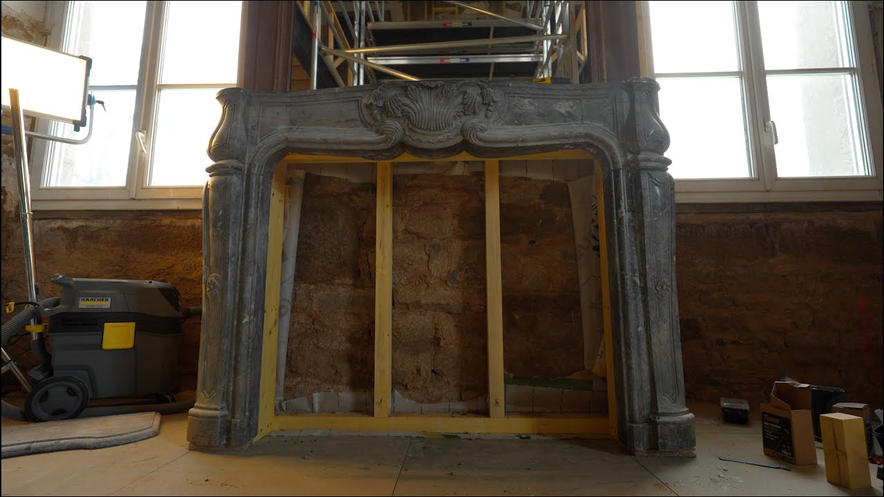 Installing An 18th Century Marble Fireplace