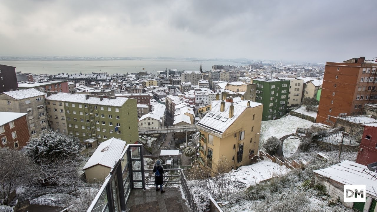 El día que Santander amaneció nevado