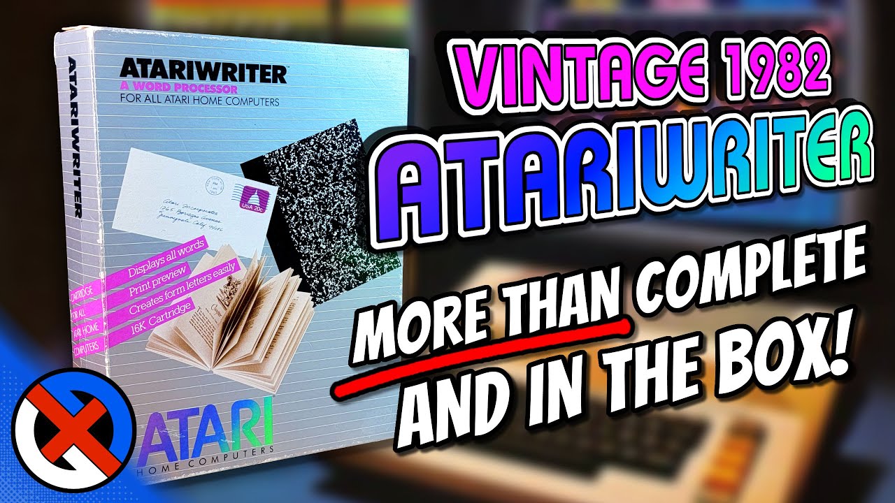 1982 AtariWriter Vintage Word Processor - MORE THAN COMPLETE! - Atari 8-bit Computer Software